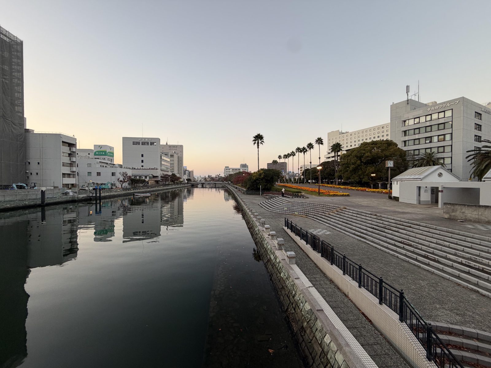 The promenade into Tokushima